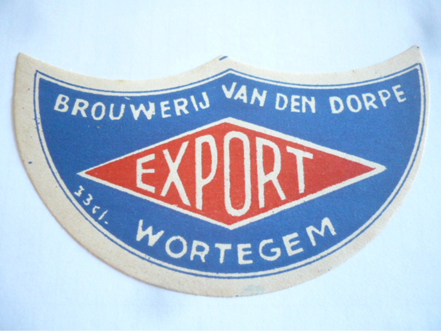 Belgische Bier Etiket Van Den Dorpe  Wortegem - Alcohols