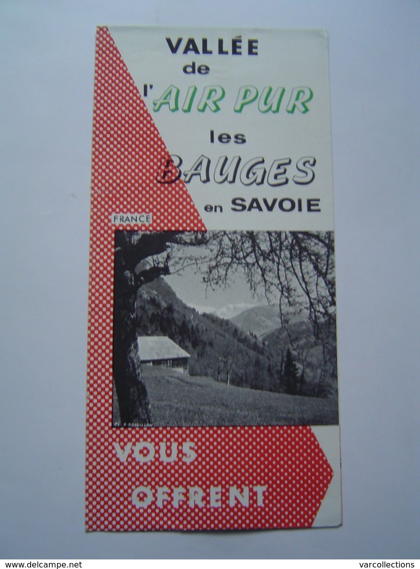 DEPLIANT TOURISME : LES BAUGES - LE CHATELARD / SAVOIE Vers 1960 - Dépliants Touristiques