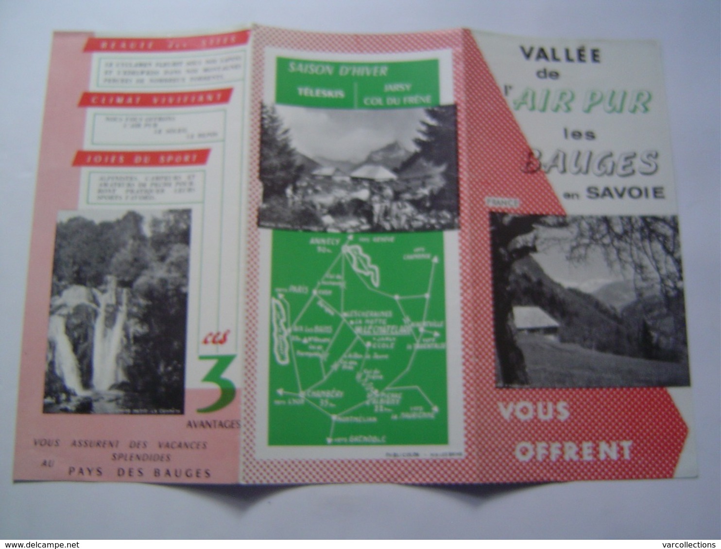 DEPLIANT TOURISME : LES BAUGES - LE CHATELARD / SAVOIE Vers 1960 - Dépliants Touristiques