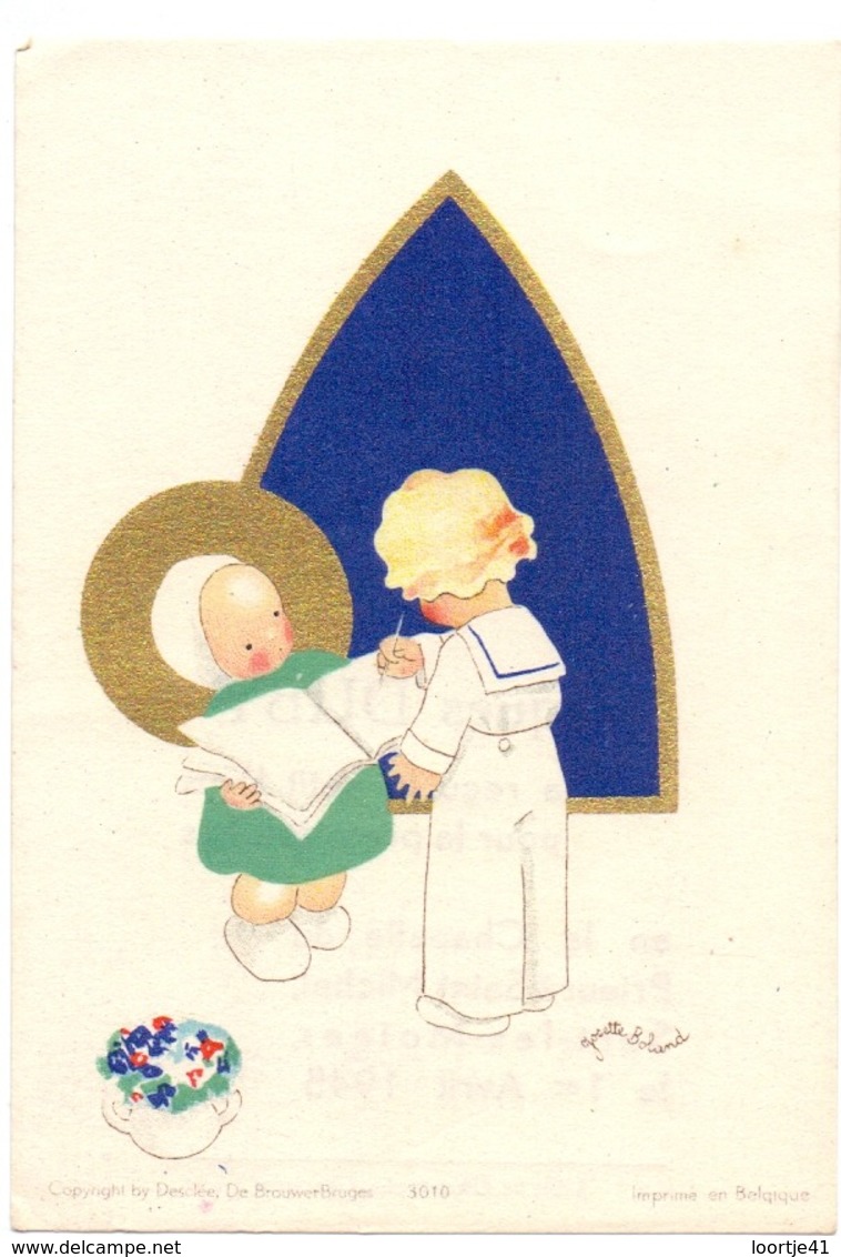 Devotie - Devotion - Communie Communion - Jacques Duby - Sart Les Moines - 1945 - Illustr Josette Boland - Kommunion Und Konfirmazion