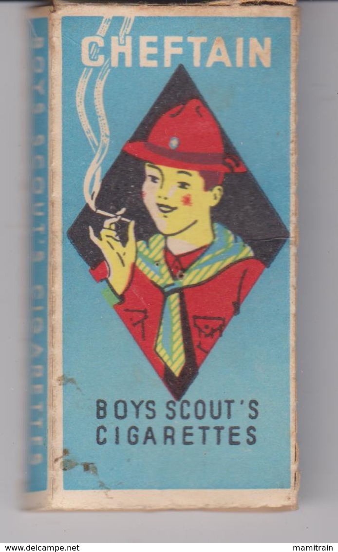 PAQUET CIGARETTES   VIDE  BOY SCOUT S . CHEFTAIN - Empty Cigarettes Boxes