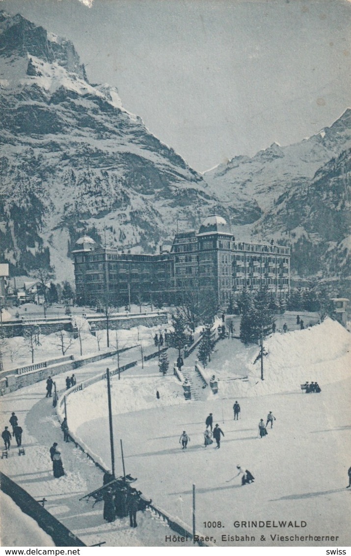 GRINDELWALD HOTEL BAER  EISBAHN. - Grindelwald