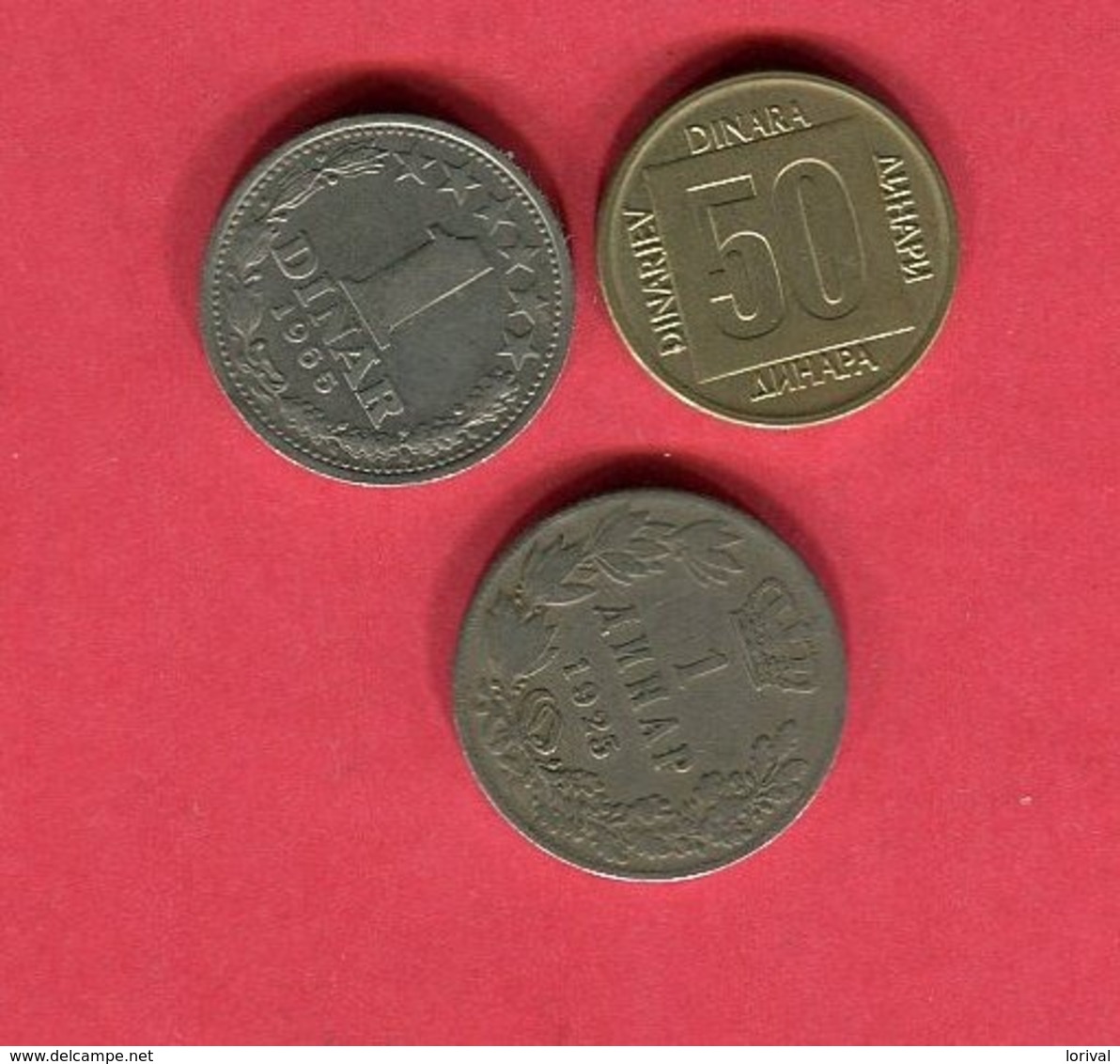 LOT 3 MONNAIES DIFFERENTES TB+ 2,5 - Yugoslavia