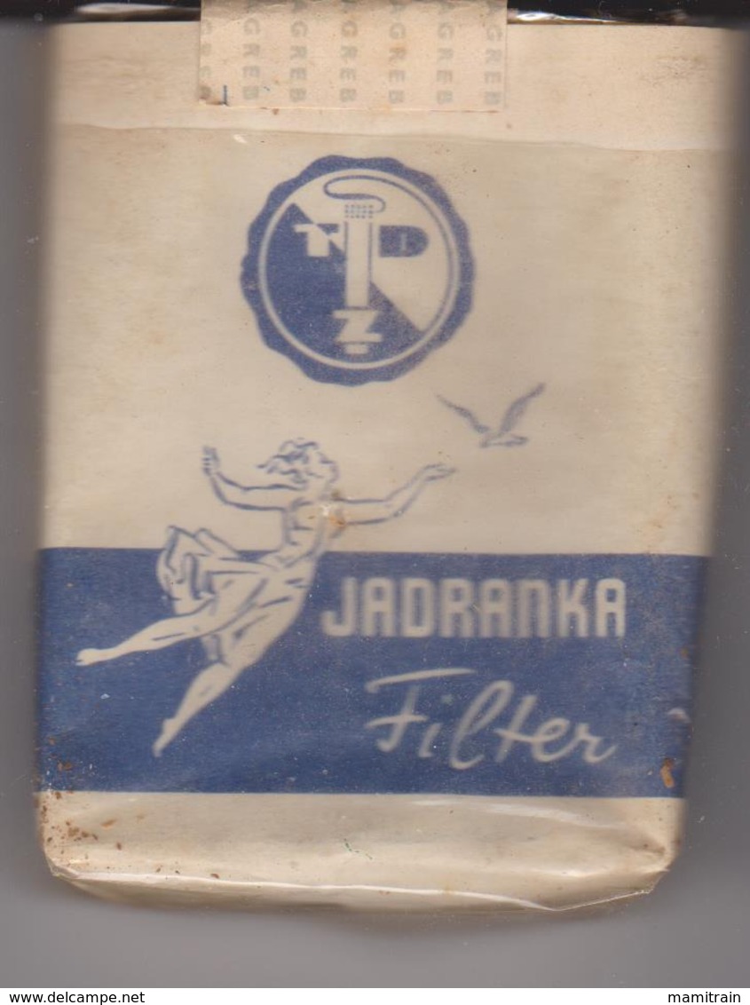 PAQUET CIGARETTES   VIDE  . JADRANKA . ZAGREB - Empty Cigarettes Boxes