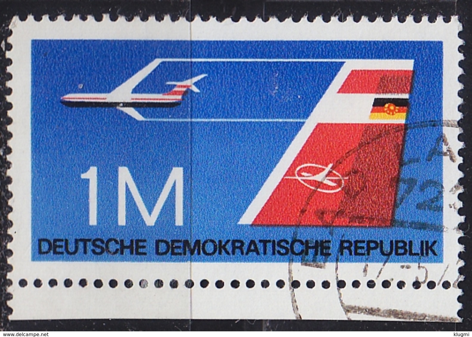 GERMANY DDR [1972] MiNr 1752 ( OO/used ) Flugzeug - Gebraucht