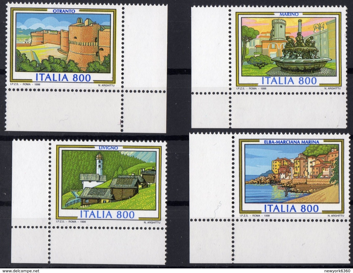 1998 ITALIE  N** 2293 A 2296  MNH - 1991-00:  Nuevos