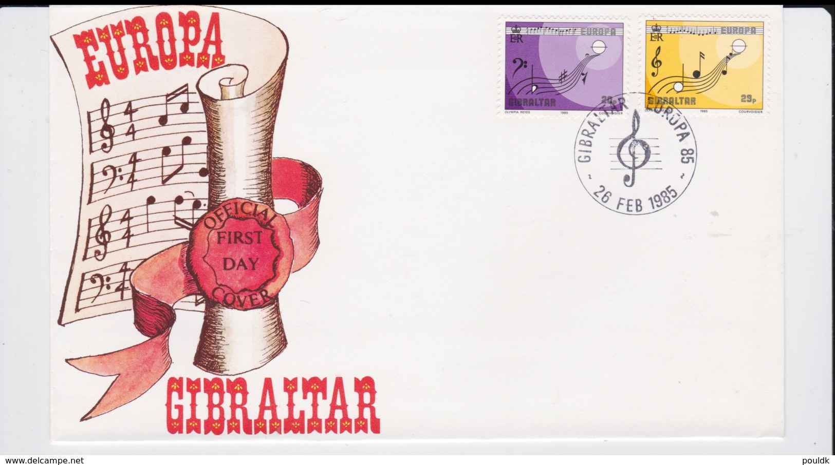 Gibraltar 1985 FDC Europa CEPT    (NB**L75-5) - 1985