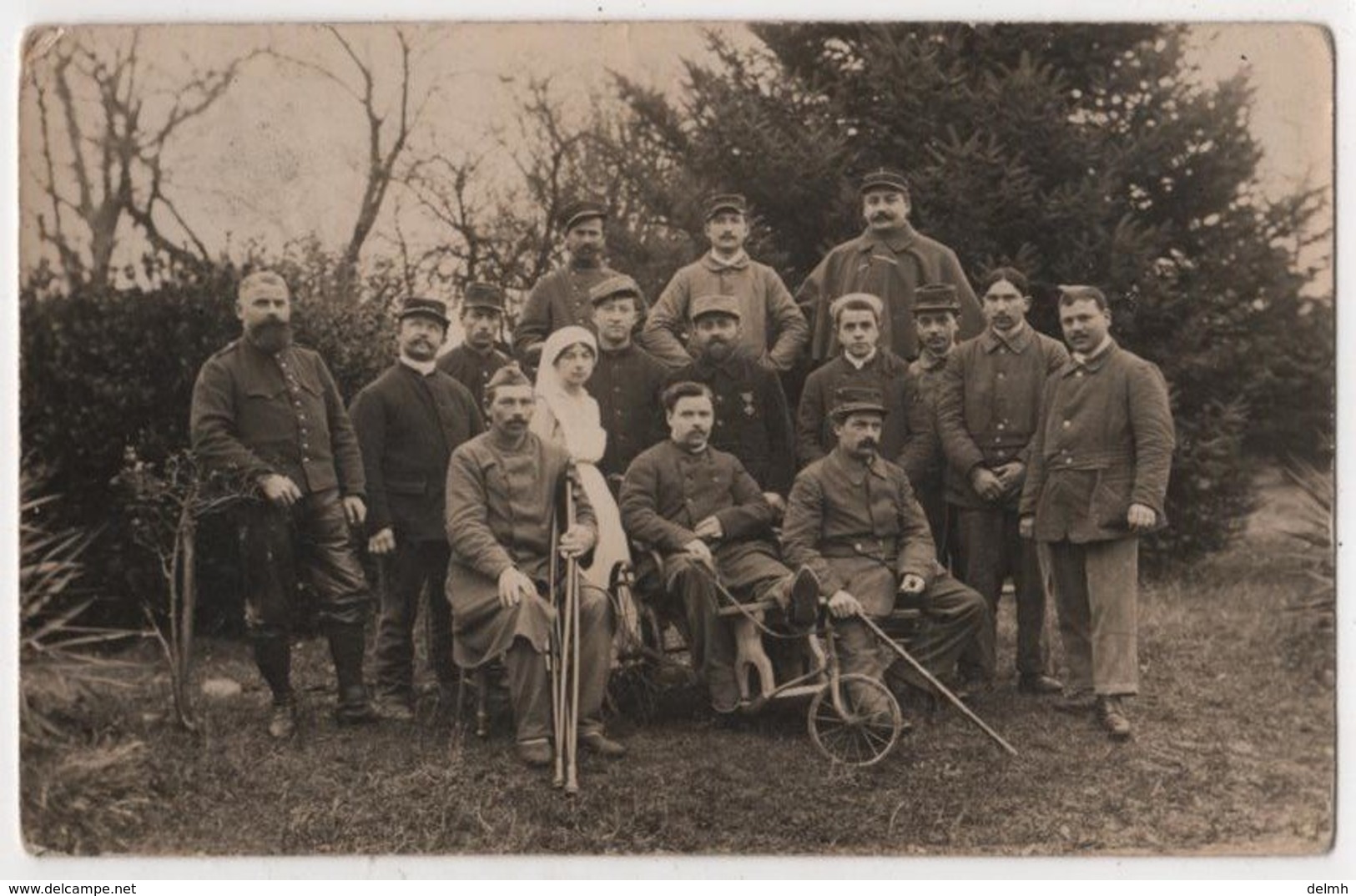 Carte Photo Militaria Hôpital Par Mauxion BALLAN - Ballan-Miré