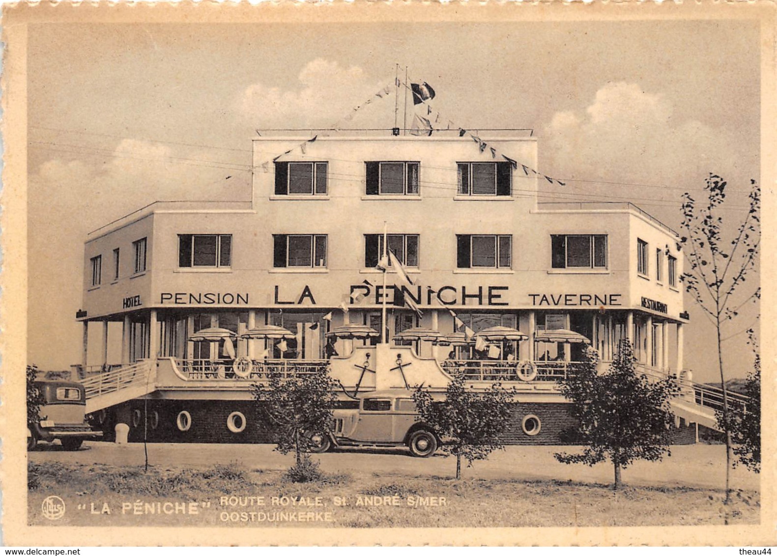 ¤¤   -  BELGIQUE  -  OOSTDUIKERKE  -  " La PENICHE " Route Royale, Saint-André-sur-Mer  -   ¤¤ - Oostduinkerke