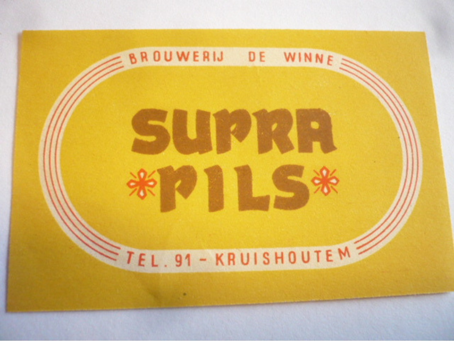 Belgische Bier Etiketten De Winne Kruishouten - Alcools