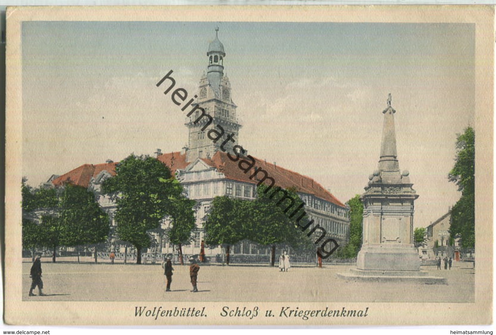 Wolfenbüttel - Schloss Und Kriegerdenkmal - Verlag M. Glückstadt & Münden Hamburg - Feldpost - Wolfenbüttel