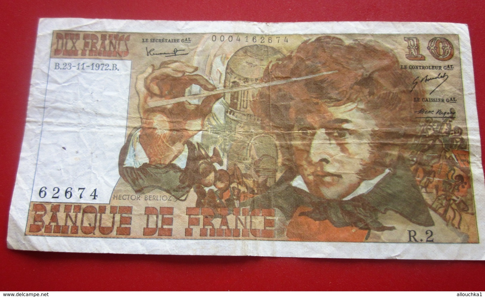 1972 Monnaie Billets De Banque Bank Billet FRANCE 1962-1997 ''Francs''  10 F 1963-1973 ''Berlioz'' - 10 F 1972-1978 ''Berlioz''