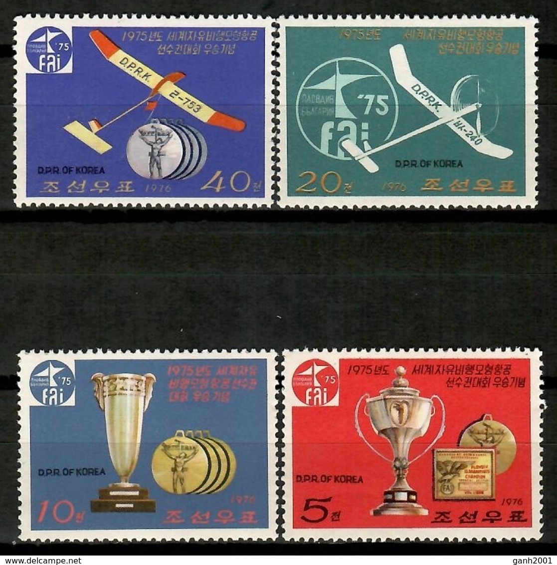 Korea North 1975 Corea / Aviation Plane Free-style MNH Aviación Luftfahrt / Cu13108  38-57 - Airplanes