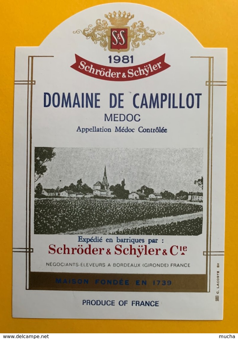 11705 - Domaine De Campillot 1981 Médoc - Bordeaux