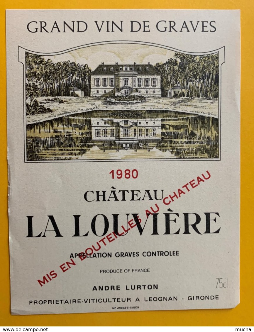 11711 - Château La Louvière 1980 Graves - Bordeaux