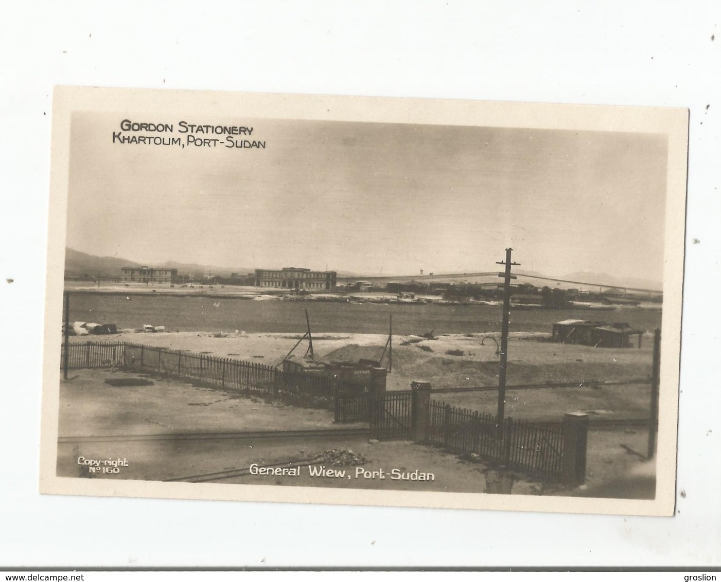 KARTHOUM PORT - SUDAN  160 GORDON STATIONERY   GENERAL VIEW - Sudan