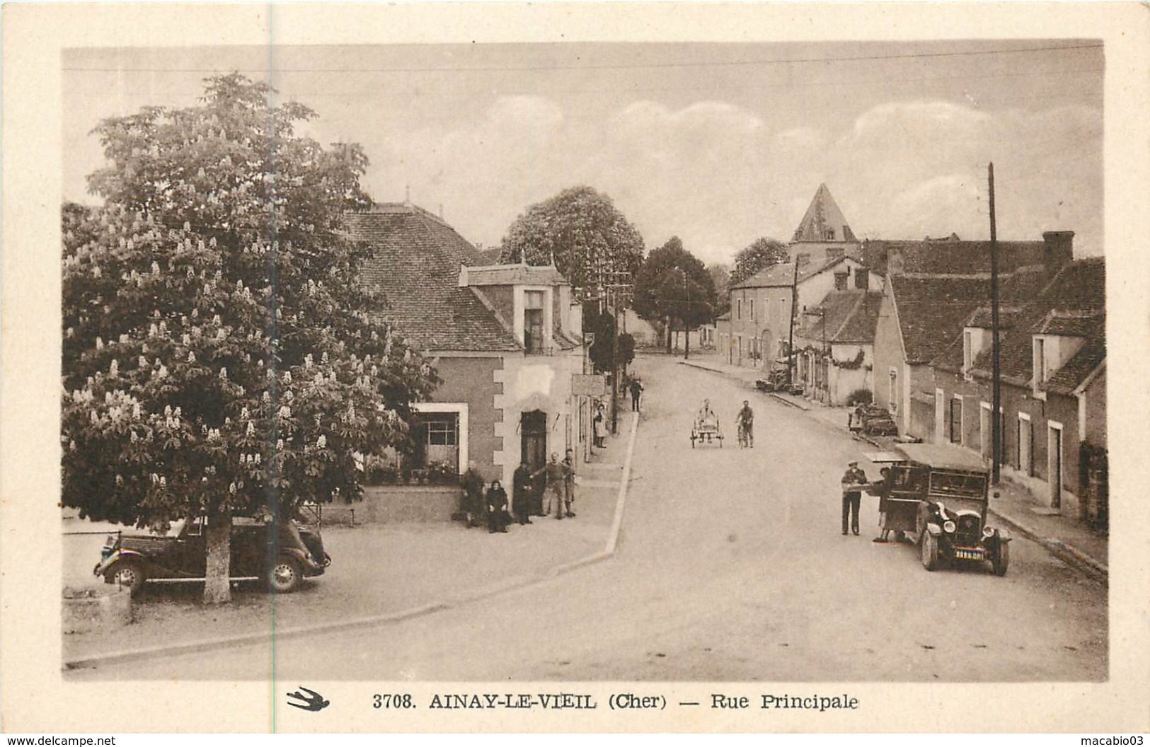 18  Cher  :  Ainay-le-Vieil  Rue Principale   Réf 7285 - Ainay-le-Vieil