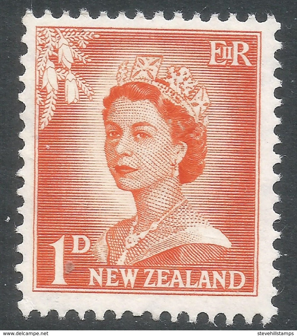 New Zealand. 1955-59 QEII. Large Value. 1d MH. SG 745 - Unused Stamps