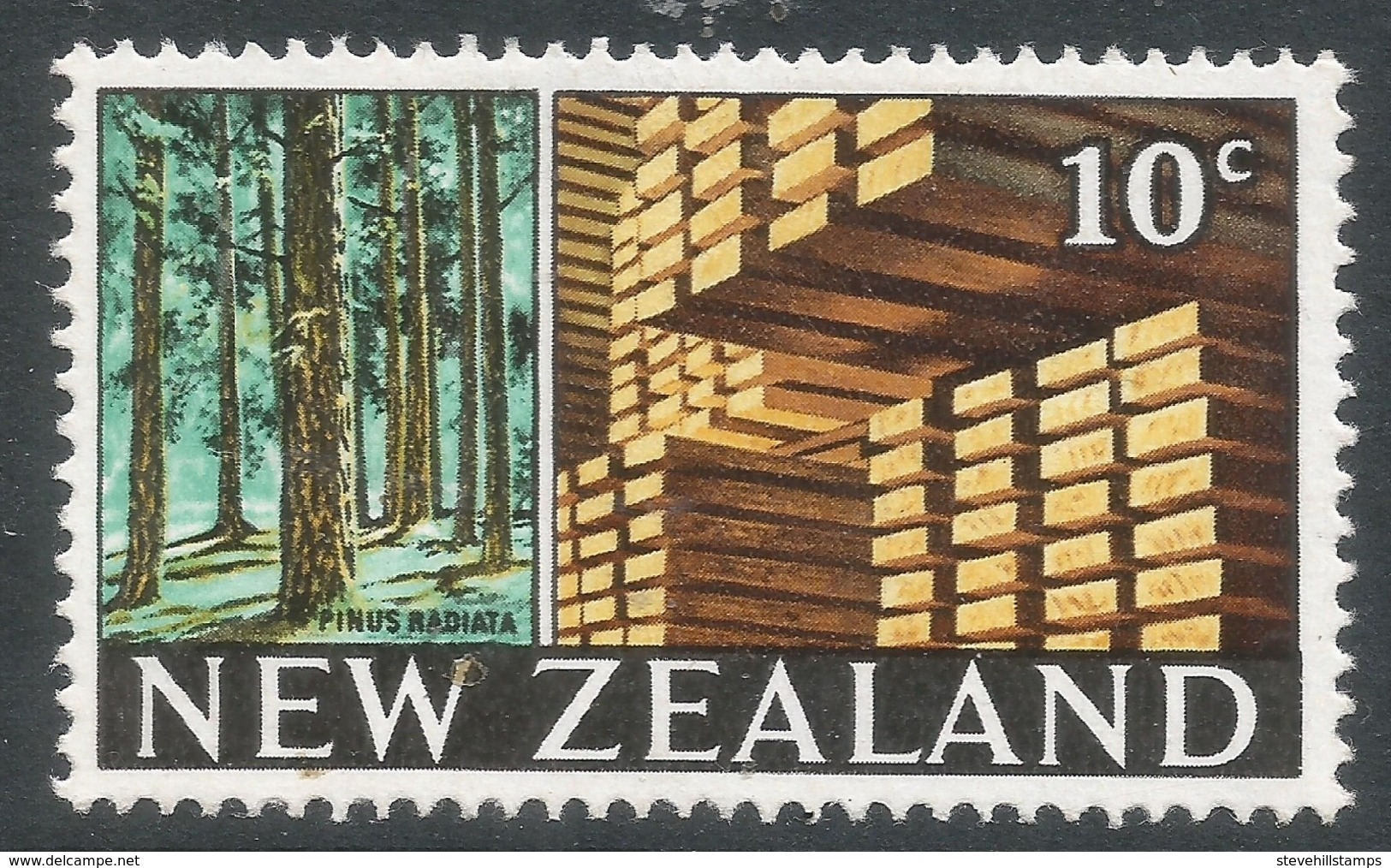 New Zealand. 1967-70 Definitives. 10c MH. SG 873 - Unused Stamps