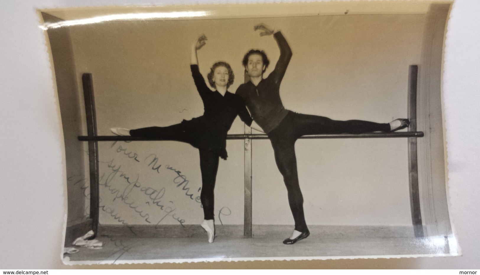 PHOTOGRAPHIE DANSEURS OPERA  Dédicace Autographe PHOTO Robert ALLAL - Dédicacées