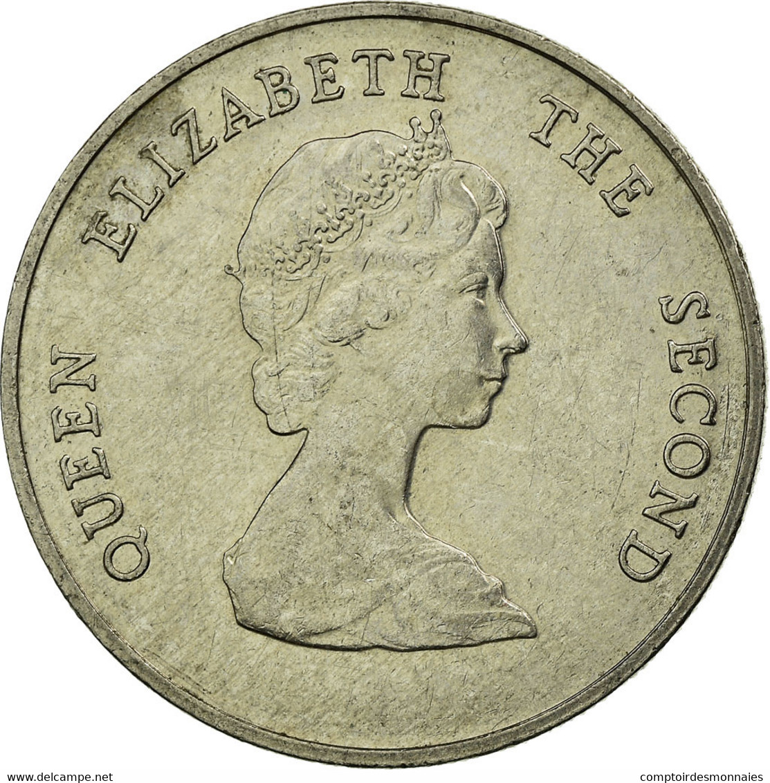 Monnaie, Etats Des Caraibes Orientales, Elizabeth II, 25 Cents, 1989, TTB - Caribe Oriental (Estados Del)