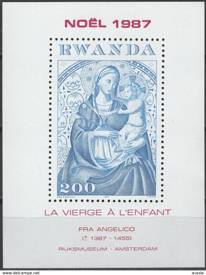 Rwanda 1987 OCBn° Bloc 101 Yvert Bloc 102 *** MNH Cote 9,50 Euro Kerstmis Noel Christmas - Navidad