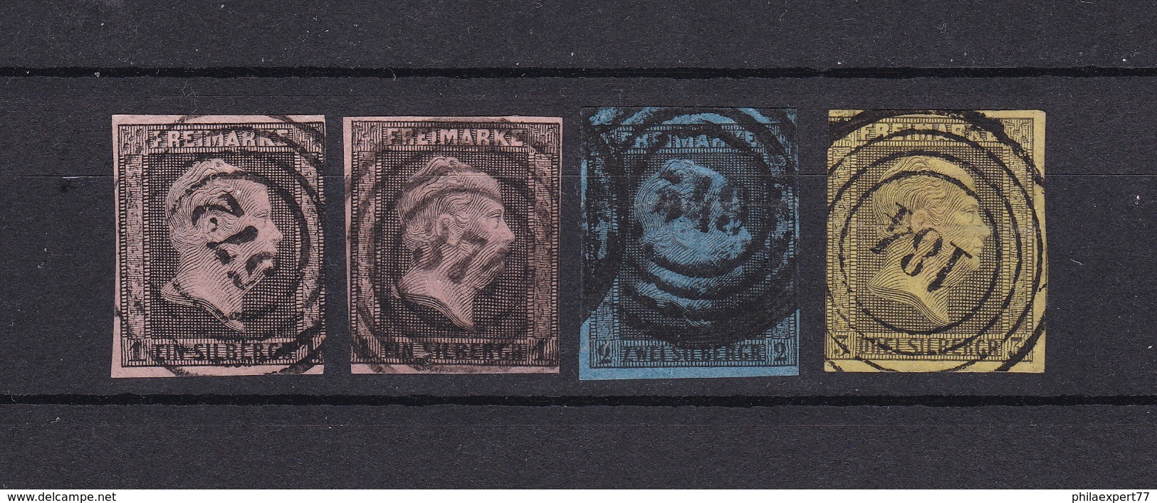 Preussen - 1850 - Michel Nr. 2/4 - Gest. - 80 Euro - Autres & Non Classés