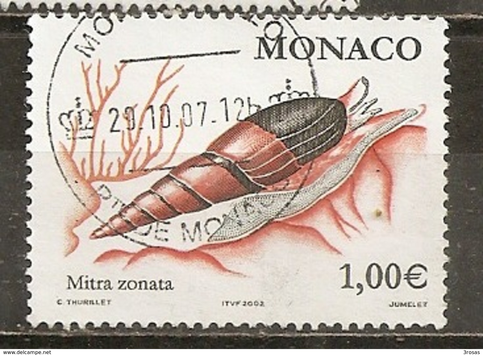 Monaco 2002 Coquillle Shell Obl - Used Stamps