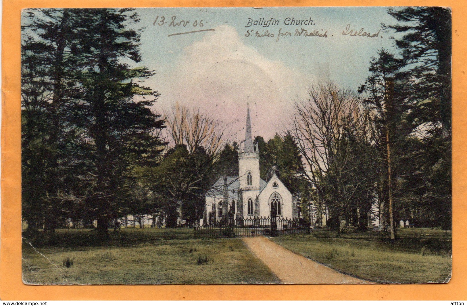 Ballyfin Ireland 1905 Postcard - Laois