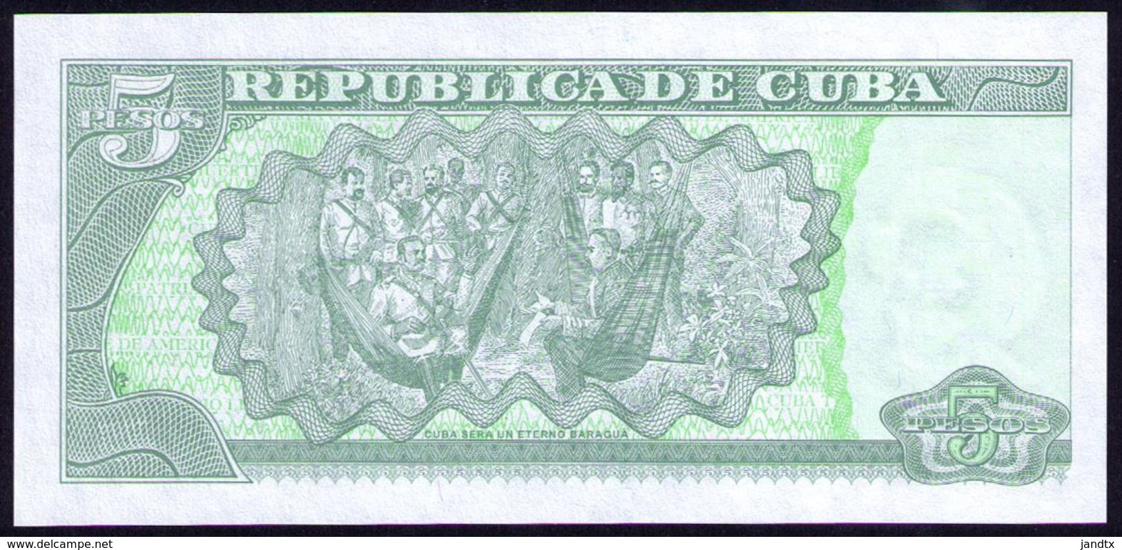 CUBA 5 PESOS 2017 SC-UNC PAREJA CORRELATIVA PICK 116F ULTIMA SERIE EMITIDA - Cuba