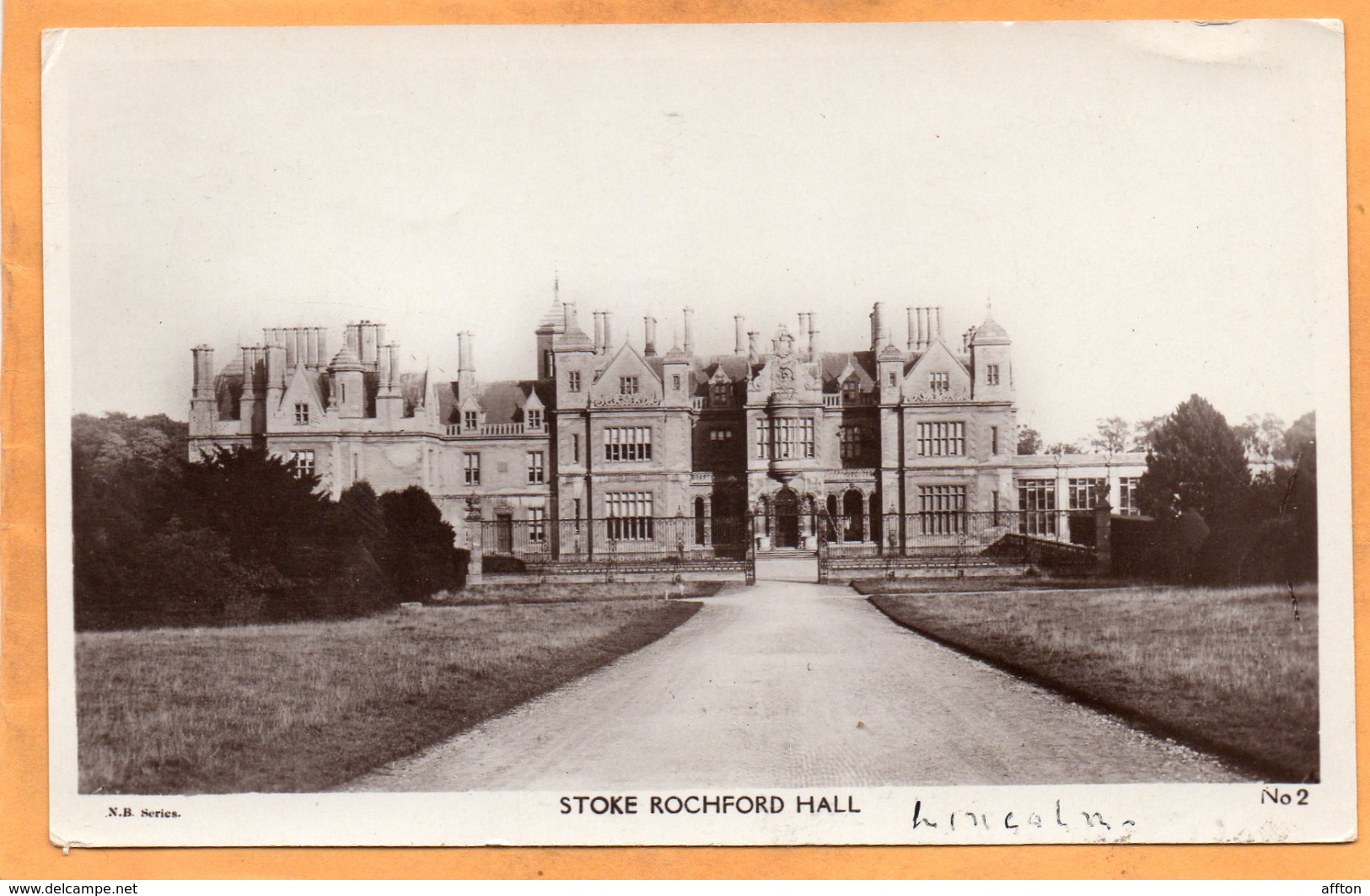 Stoke-on-Trent UK Old Real Photo Postcard Postage Due - Stoke-on-Trent