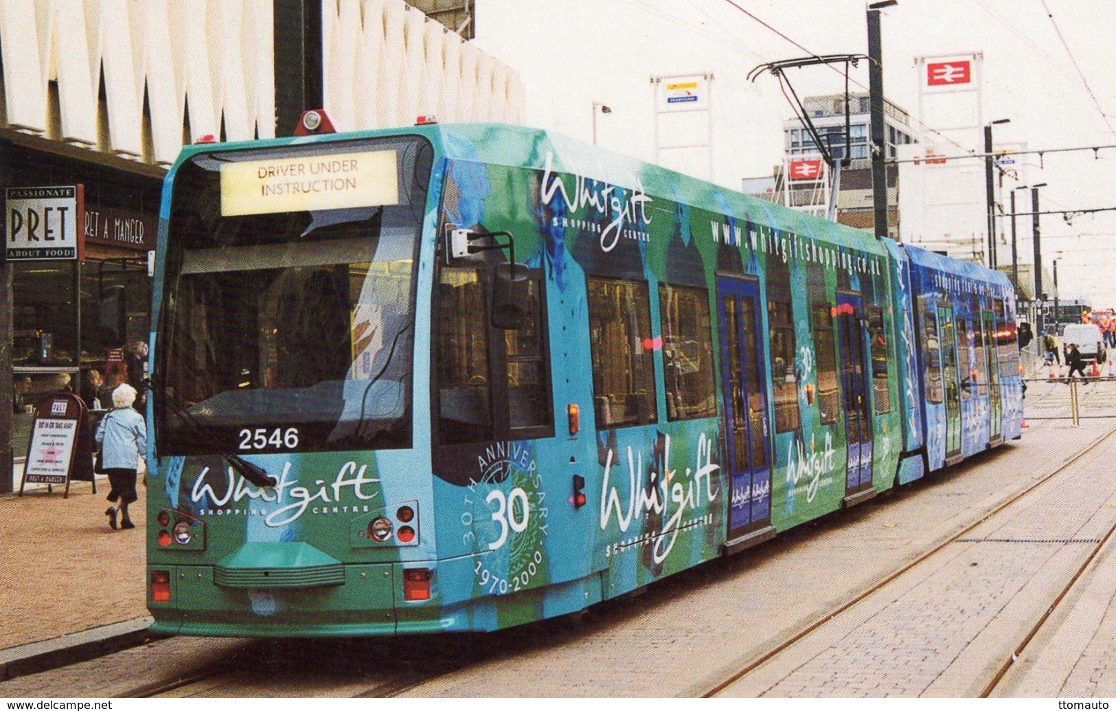 Tram No 2546 In Whitgift 30th Anniversary Livery Reverses At Dingwall Road  -  CPM - Strassenbahnen