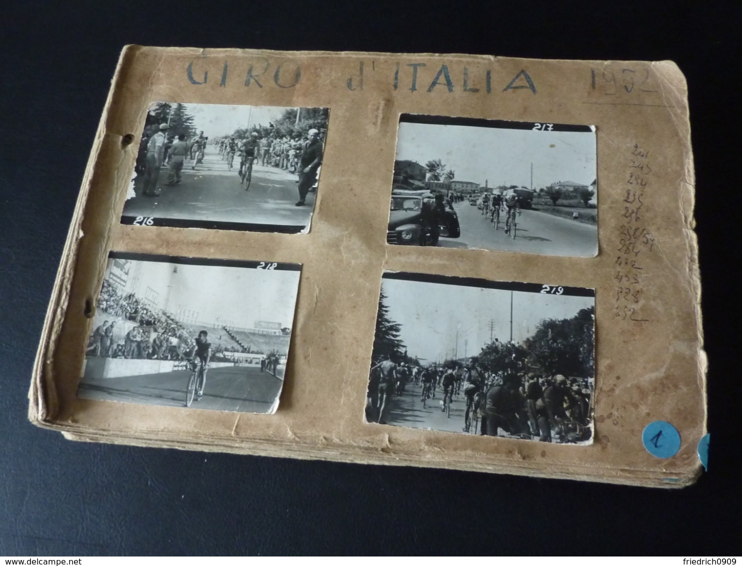 Giro Italia 1952 * Ca. 450 Fotos * Ponsin Coppi Koblet Kübler Bartali  Radrennen Radsport  Cycling Velo Wielrennen - Cyclisme