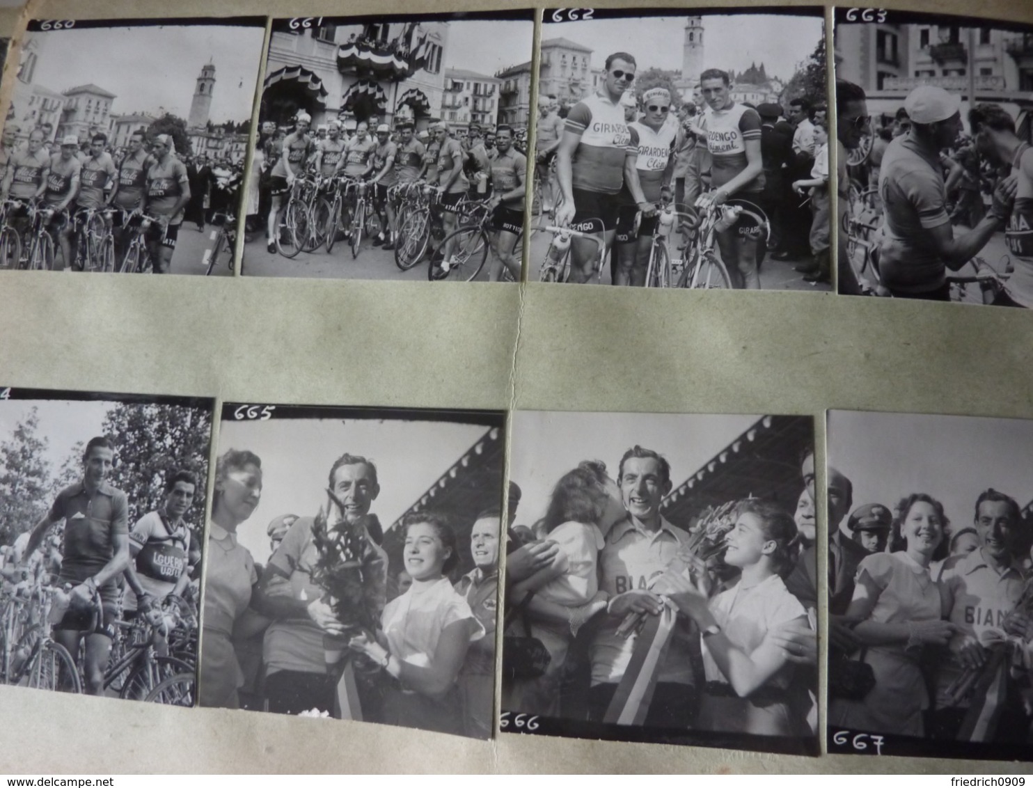 Giro Italia 1952 * ca. 450 Fotos * Ponsin Coppi Koblet Kübler Bartali  Radrennen Radsport  Cycling Velo Wielrennen