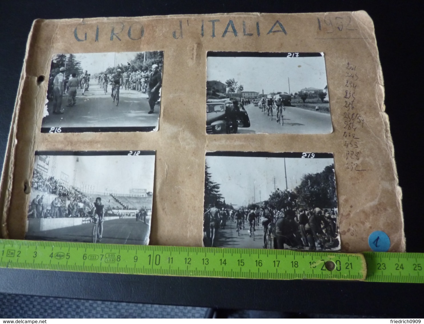 Giro Italia 1952 * ca. 450 Fotos * Ponsin Coppi Koblet Kübler Bartali  Radrennen Radsport  Cycling Velo Wielrennen