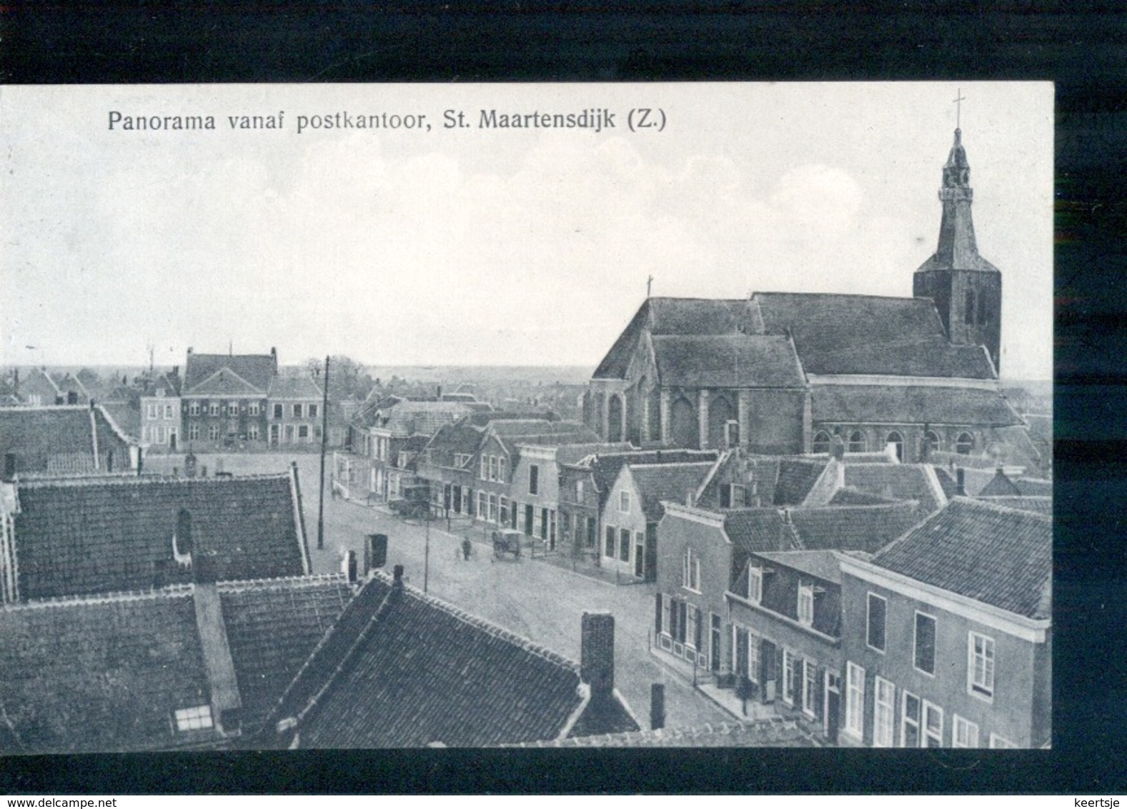 St. Maartensdijk - Postkantoor - 1919 - Poortvliet Stempel - Tholen