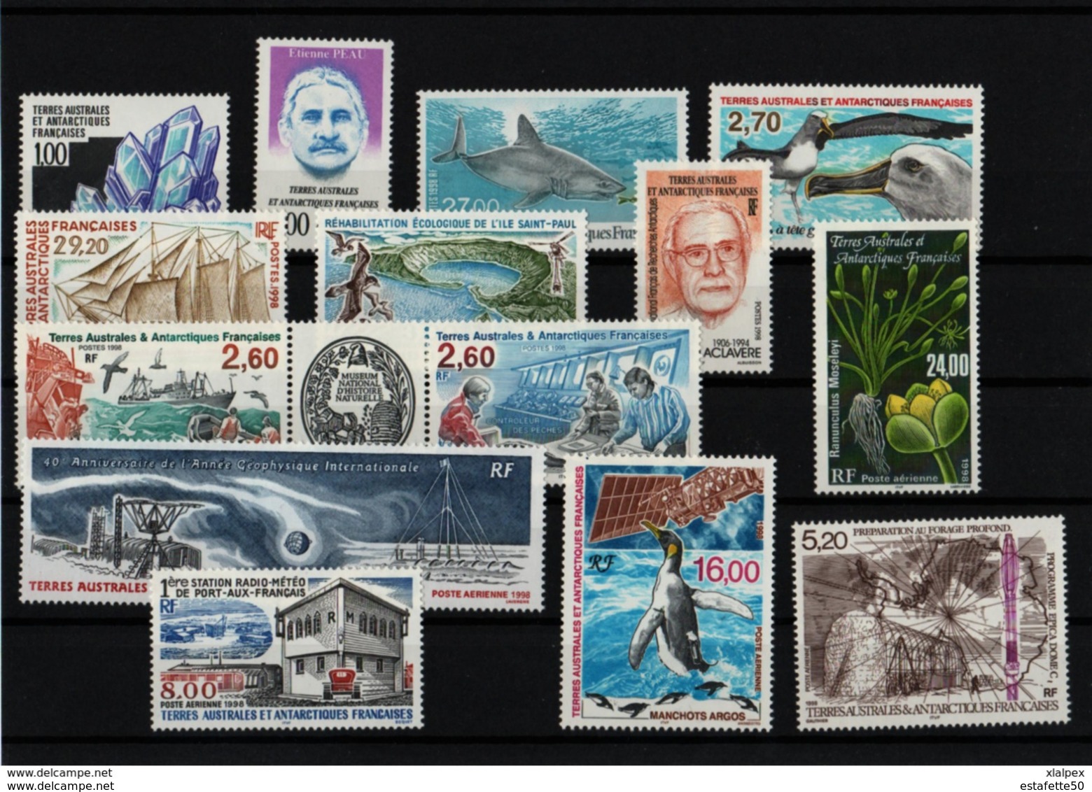 TAAF;FSAT;1998;année Complète; TP N° 226 à 234A + PA N°146 à 150;NEUFS**;MNH - Années Complètes