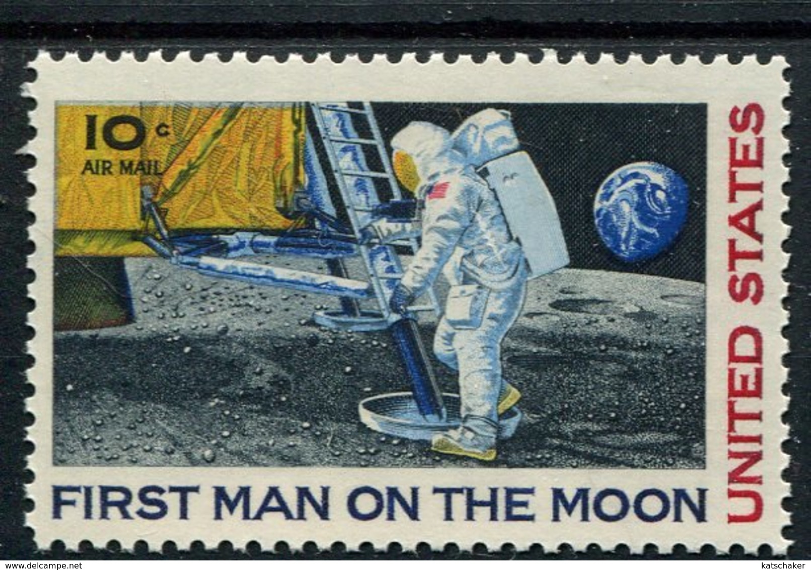 848384830 1969 SCOTT C76 POSTFRIS MINT NEVER HINGED EINWANDFREI (XX)  MOON LANDING - 3b. 1961-... Unused