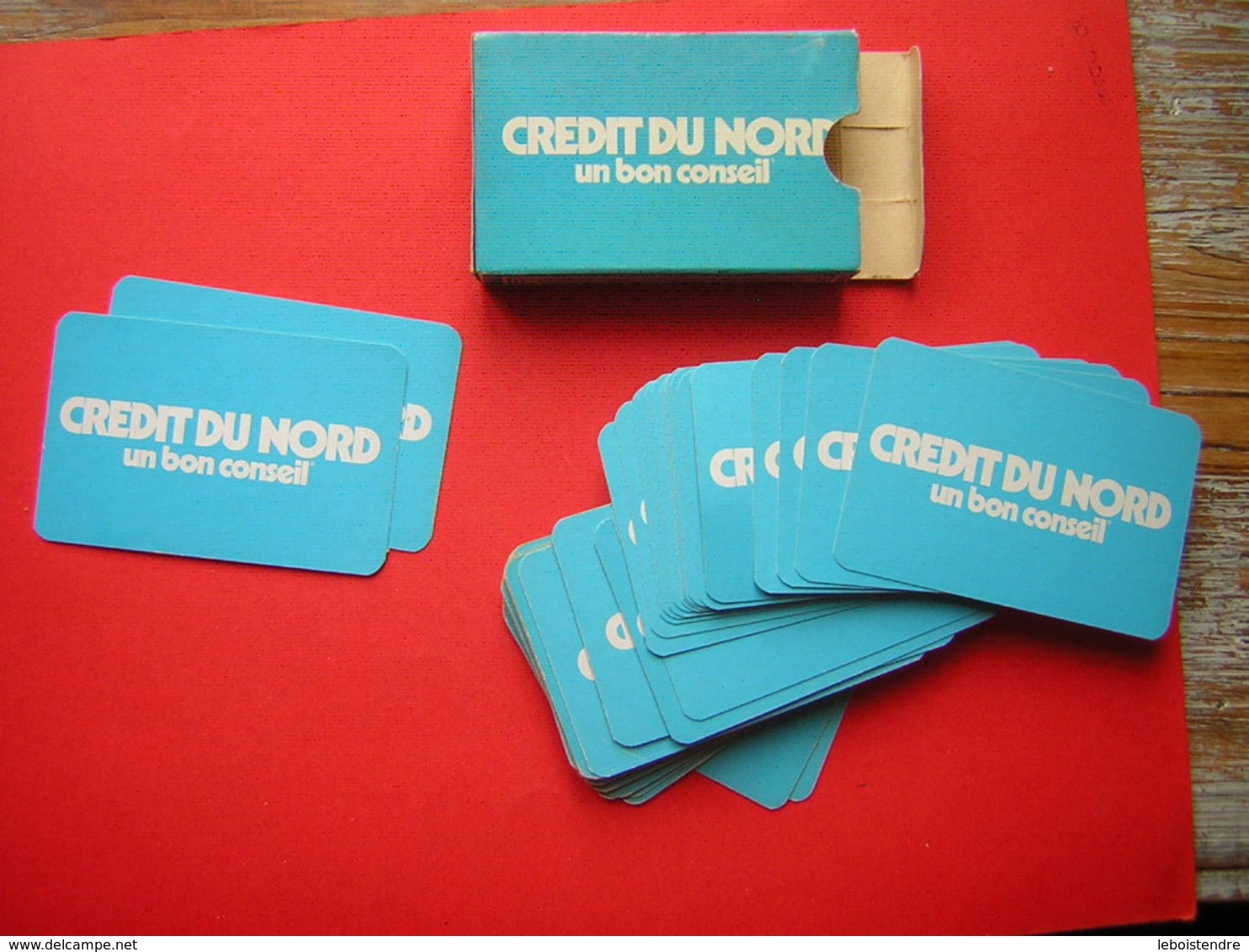 JEU DE 52  CARTES + 2 JOKER  PUB CREDIT DU NORD  SON CARTONNAGE - Autres & Non Classés