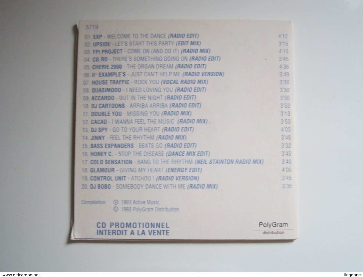 CD ÉTÉ 93 PANIC RECORDS ENCORE PLUS DE DANCE MUSIC - POLYGRAM - Compilations