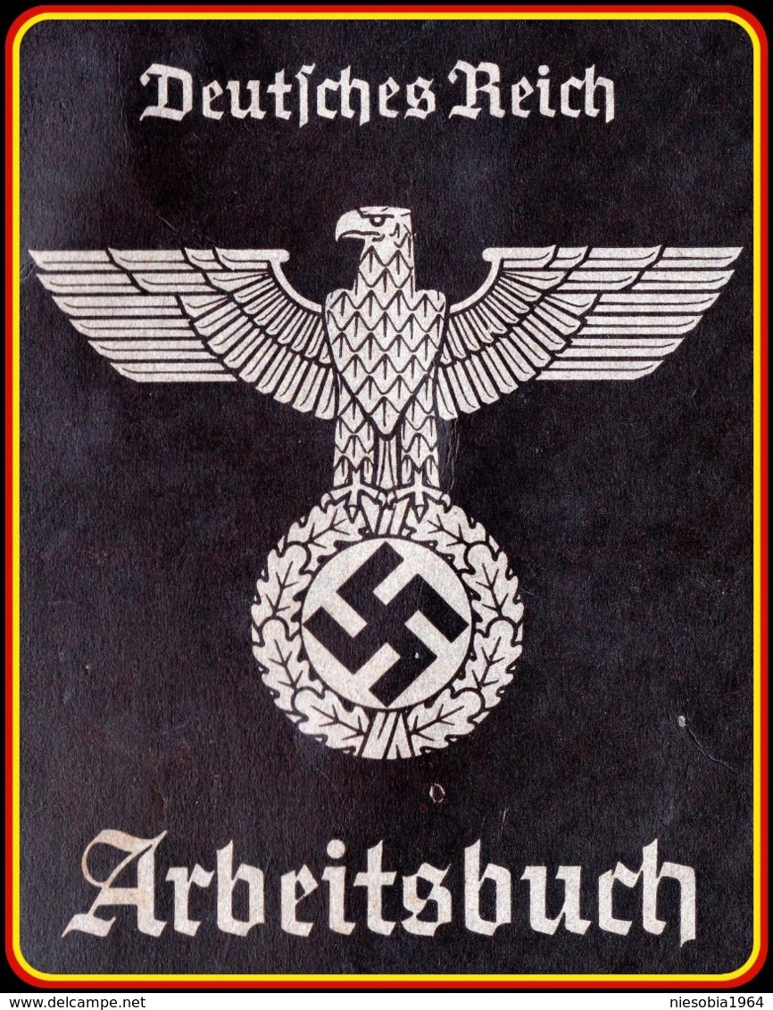 WW2 Socialist Germany Deutsches Reich Arbeitsbuch  Troppau / Opava  Reichsgau Sudetenland - Margit Pflieger 1942 - Documenten