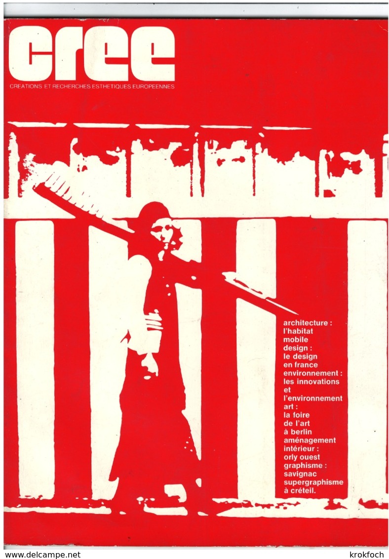 CREE 07.1971 - Revue De Design, Art & Environnement - Orly Créteil Savignac Camping-car Urbanisme - 100 Pages - Autres & Non Classés