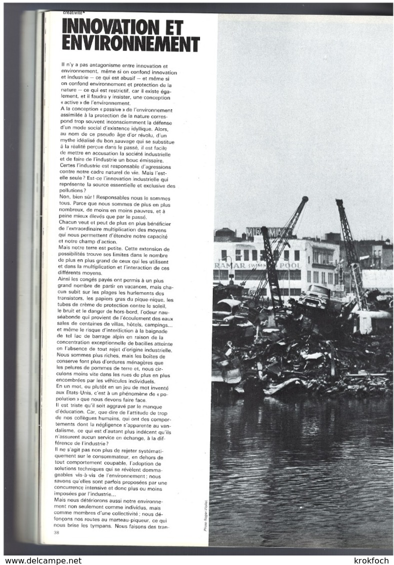 CREE 07.1971 - Revue De Design, Art & Environnement - Orly Créteil Savignac Camping-car Urbanisme - 100 Pages - Autres & Non Classés