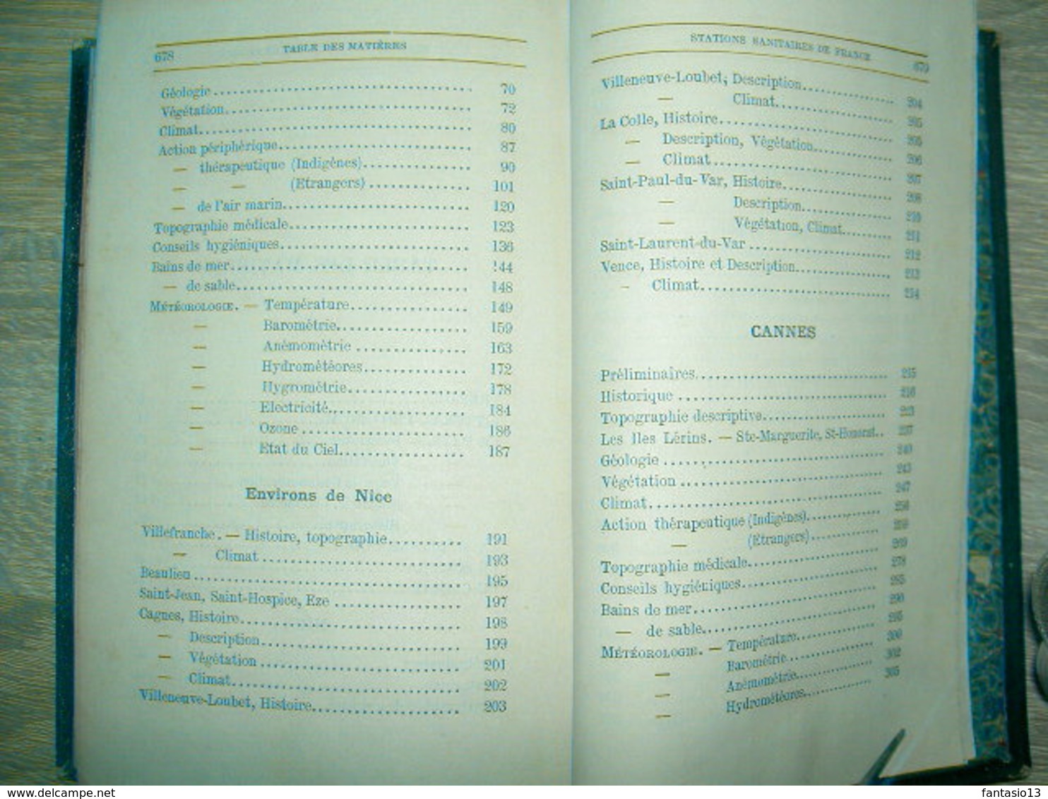 Les Stations sanitaires de la France Littoral provençal Nice Cannes Menton Monaco Antibes etc Goubet 1884 dédicacé