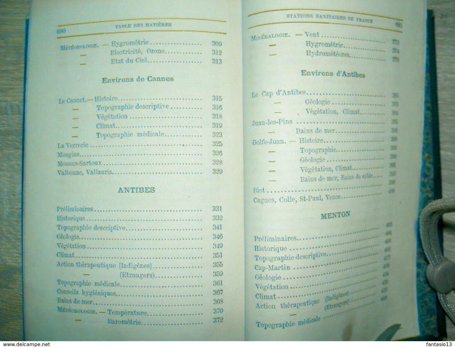 Les Stations sanitaires de la France Littoral provençal Nice Cannes Menton Monaco Antibes etc Goubet 1884 dédicacé