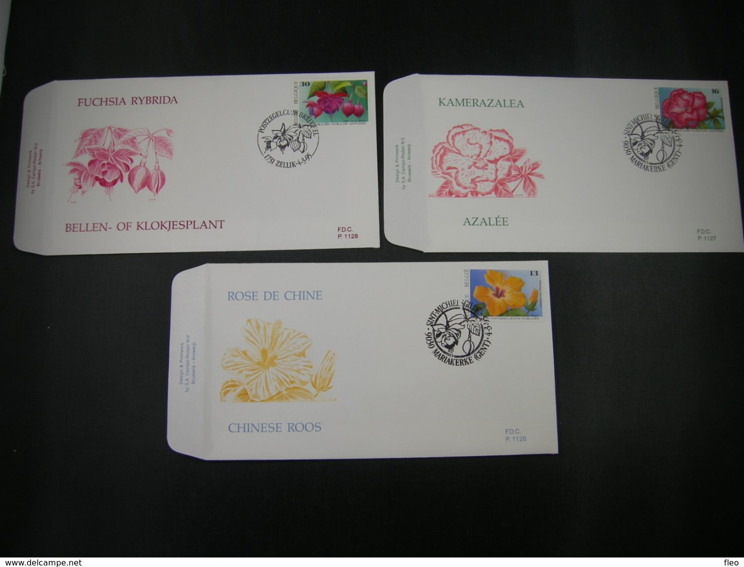 BELG.1995 2589 2590 & 2591 FDC's :  "Floralien / Floralies  " - 1991-2000