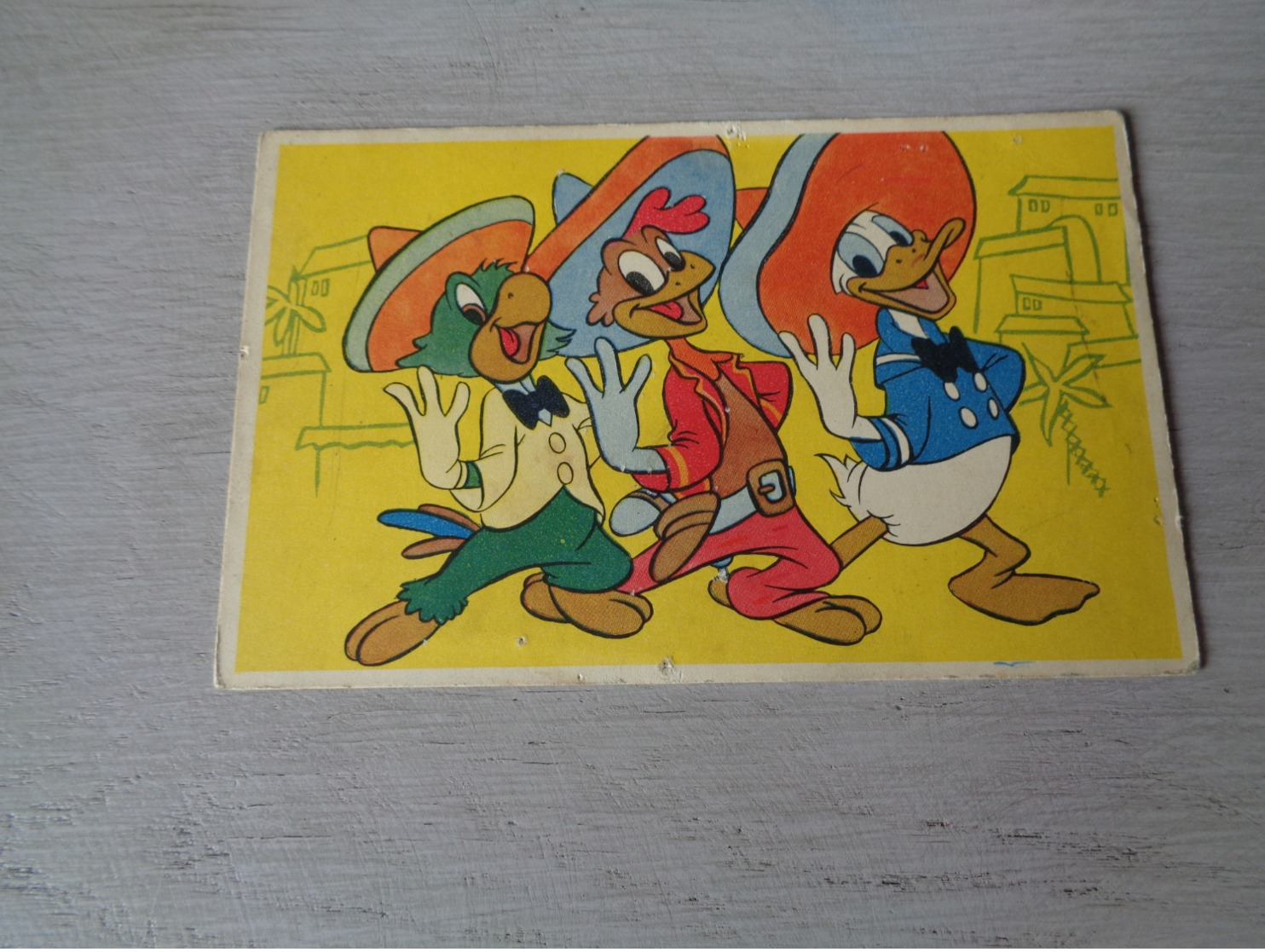 Carte ( 691 ) Strip  Strips   Donald Duck  Les Trois Caballeros - Bandes Dessinées
