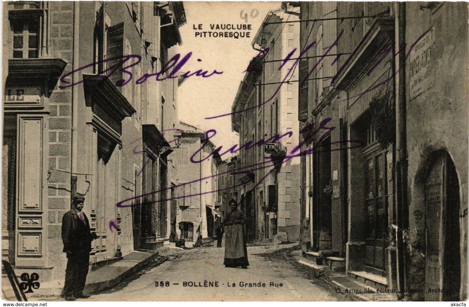 CPA Le VAUCLUSE Pitt. - BOLLENE - La Grande Rue (512051) - Bollene