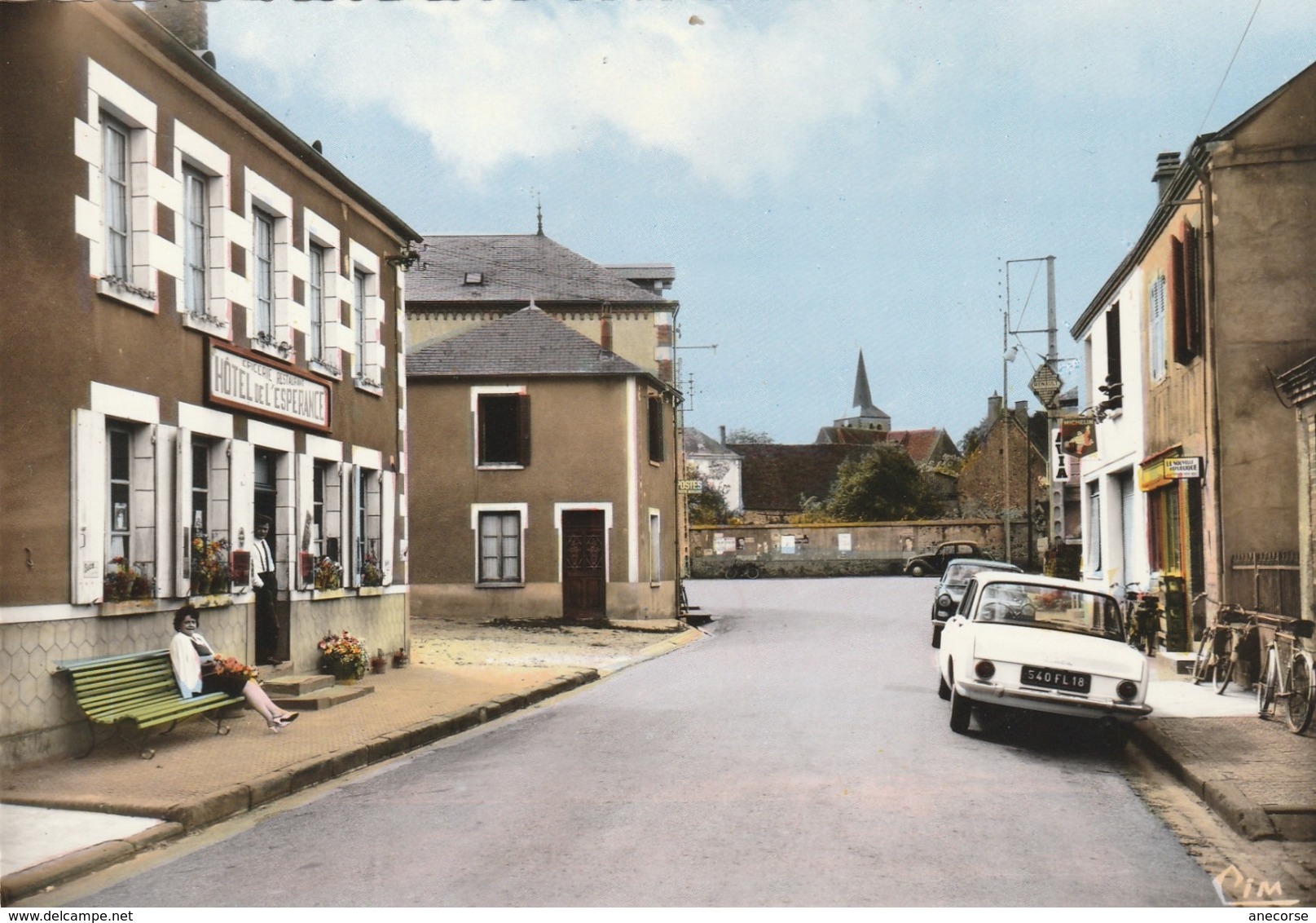 Subligny Grande Rue ( Hotel De L Esperance , Voitures Velos  ) - Andere & Zonder Classificatie