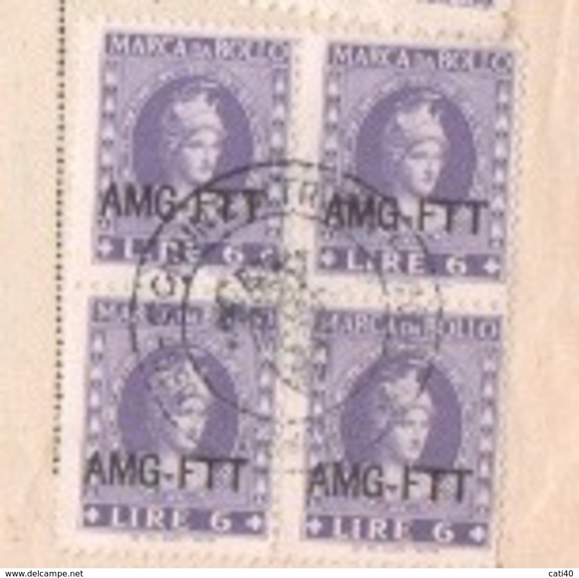 TRIESTE AMG FTT  9 OTTOBRE 1951  DOCUMENTO  ATTESTATO DEL COMUNE CON  MARCHE DA BOLLO E MARCA MUNICIPALE  FIRME E TIMBRI - Fiscali